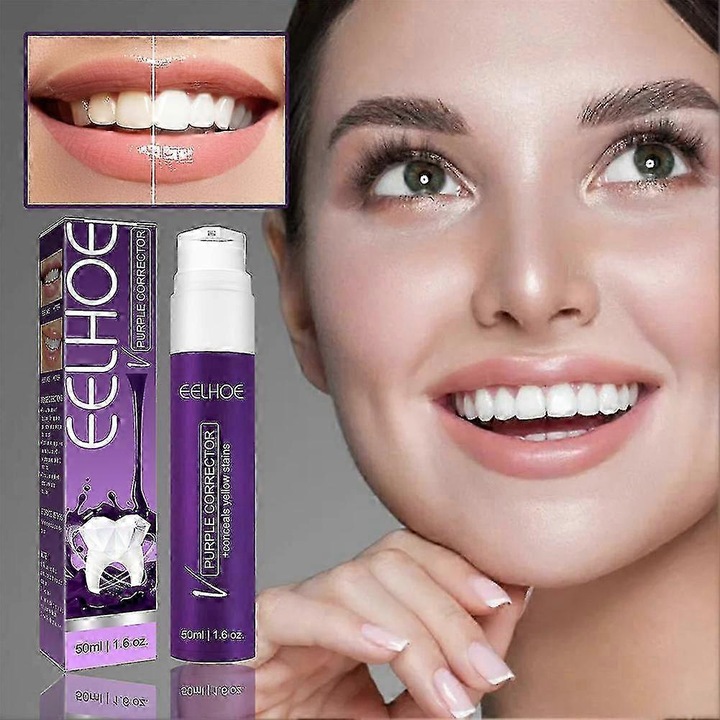 Eelhoe Purple Tooth szépítő fogkrém niacinamid fehérítő sárga fogak foltok eltávolítására -7036650056466