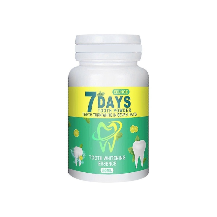 1-3x 50g Szájhigiéniai fogfehérítő por fogak lepedék eltávolítása dohányfüst kávé 1db