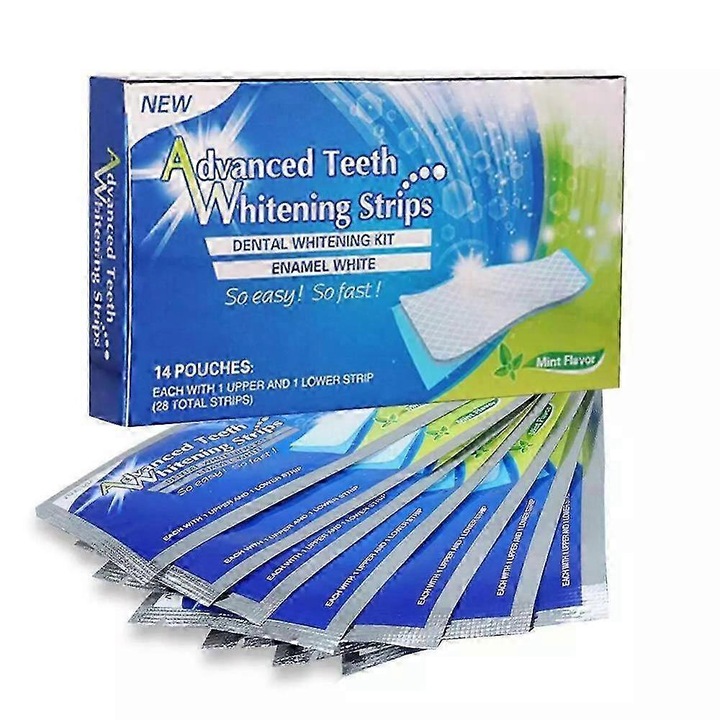 Fogfehérítő tapaszok Fogfehérítő csíkok 7 pár - 1 doboz