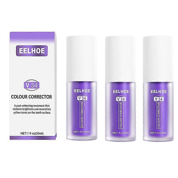 1-3 db V34 Színkorrekciós Fogak Fogkrém Gél 3 db