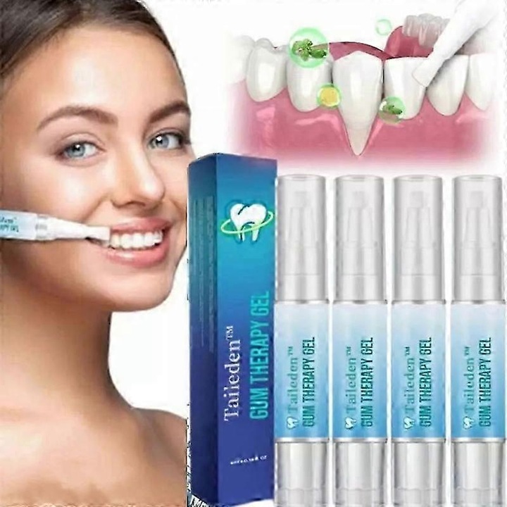 Taileden ínyjavító folyékony toll fehéríti a fogakat és ápolja az ínyt (4 db)