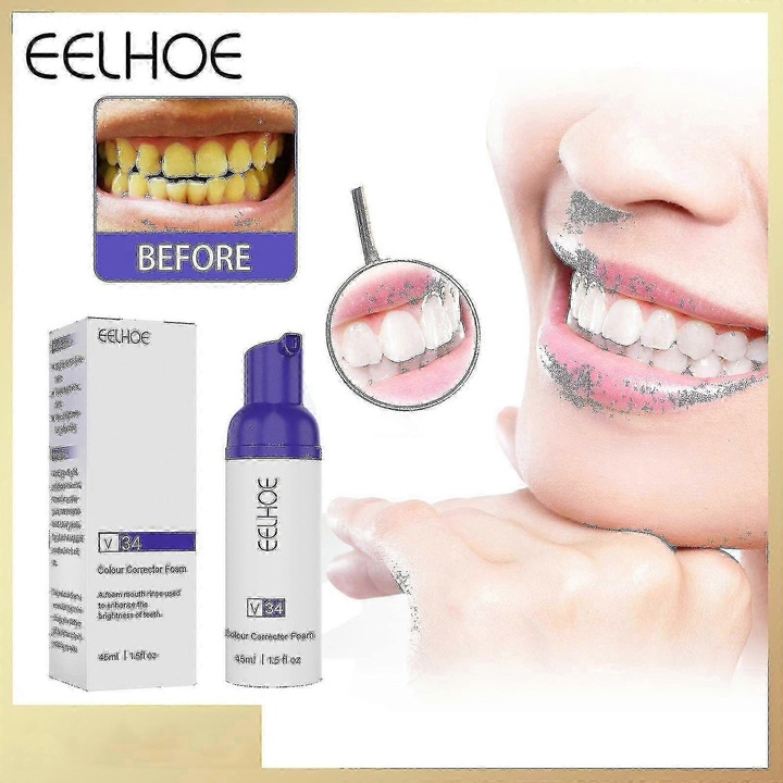 Eelhoe V34 habzó fehérítő fogkrém -3581572220012
