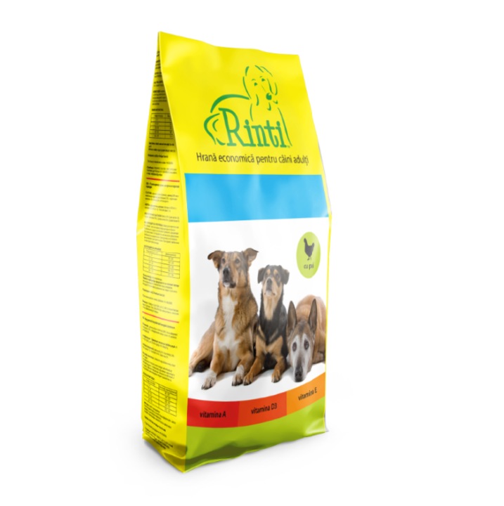 Hrana uscată pentru câini Rinti, cu pui, 10 kg, medie/mare
