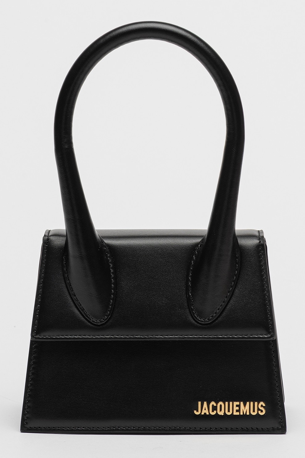 JACQUEMUS, Geanta din piele cu bareta de umar Chiquito, Negru