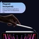 Stylus pen Nova Pen Pro pentru Apple iPad 2018–2024, USB-C, palm rejection, pornire tactila, inclinare, magneti dubli, incarcare rapida, 8h autonomie, compatibil iPad Pro 11"(1st-4th/M4), 12.9"(3rd-6th), Air 3/4/5/M2, Mini 5/6, iPad 6–10, Alb