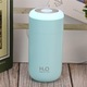 Овлажнител, H2O, с Арома дифузер, LED нощна лампа в 7 цвята, Нисък шум, 14.7x7.2см, 350мл, Син цвят