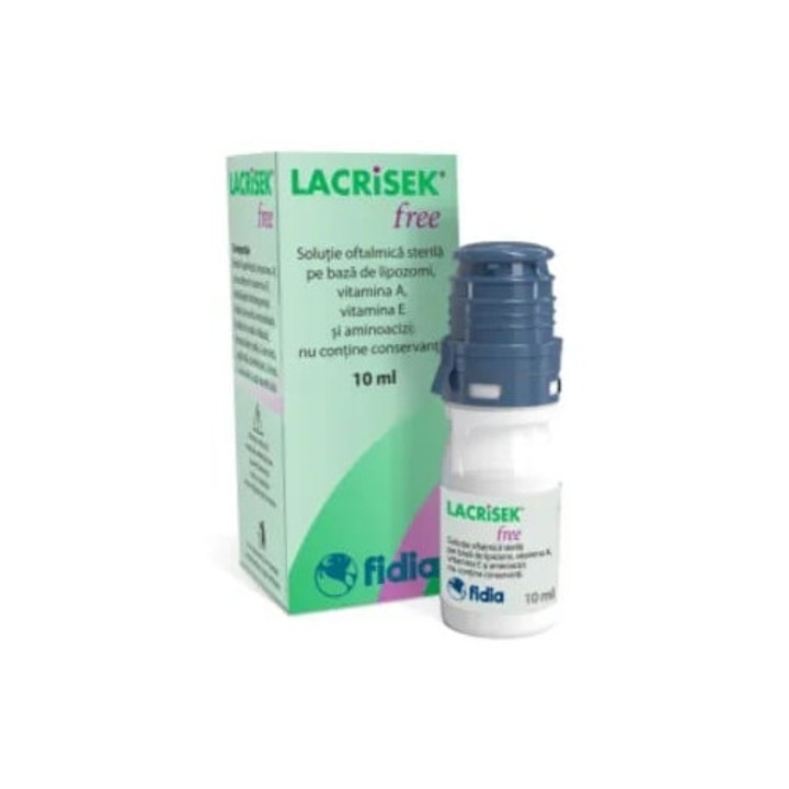 Solutie oftalmica Lacrisek Free, 10 ml, Fidia
