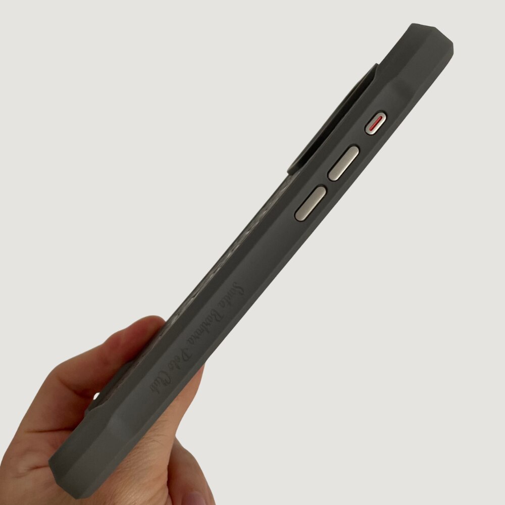 Husă Din Piele, Santa Barbara Polo & Racquet Club, Pentru Cu iPhone 16 Pro Max, Gri, Magsafe, Textură Premium, Protecție Ecran, Colțuri Întărite, Logo Elegant, Butoane Responsive, Lux