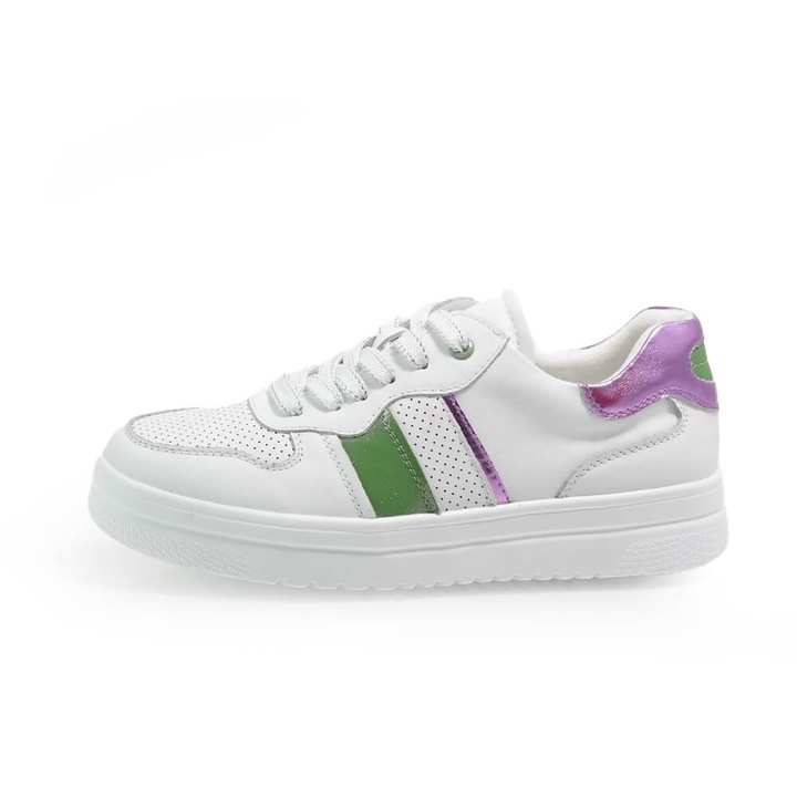 Pantofi Sport Fiore Fino Active 205725001 din piele naturala, Alb