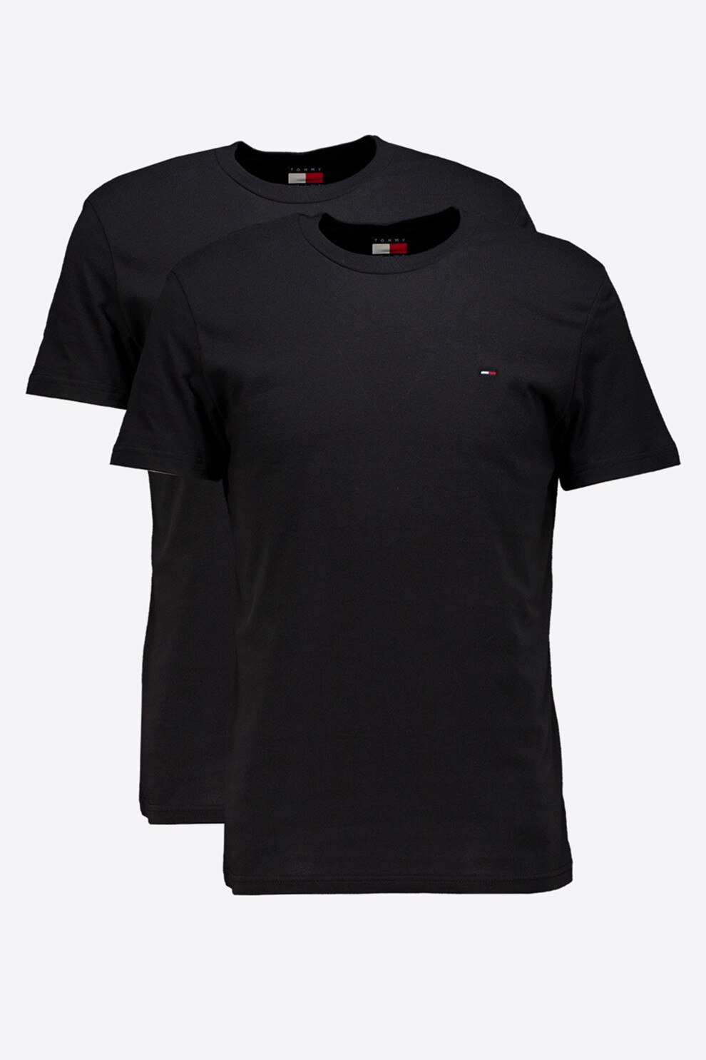 Tommy Jeans, Set de tricouri extra slim fit - 2 piese, Negru, Negru stins, XL