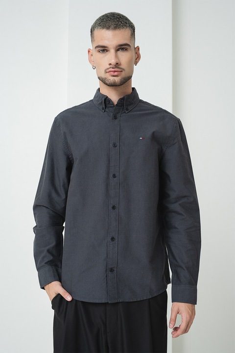 Tommy Jeans, Oxford pamuting, Antracitszürke