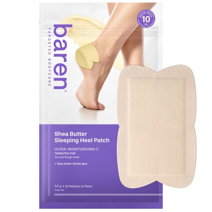 Plasture pentru calcai cu unt de shea Baren 0,5 g x 10 buc.
