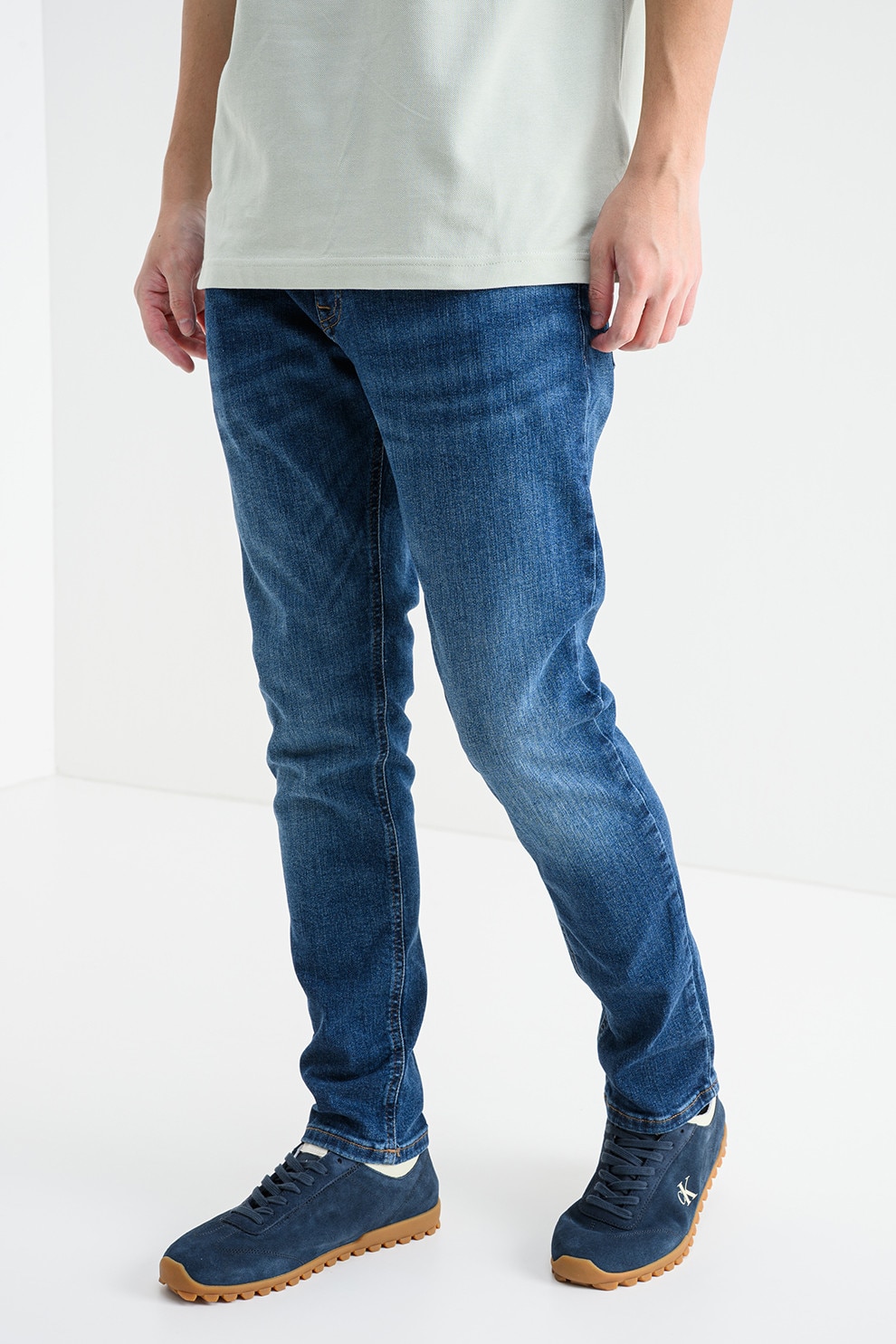 Tommy Jeans, Blugi slim fit, Albastru inchis, W32-L32