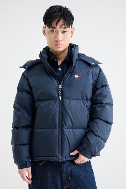 Tommy Jeans, Зимно яке с лого, Ултрамарин синьо