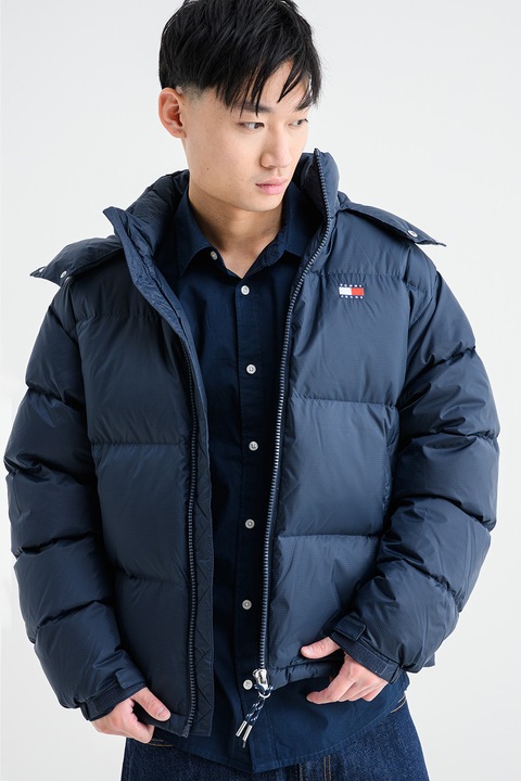 Tommy Jeans, Зимно яке с лого, Ултрамарин синьо