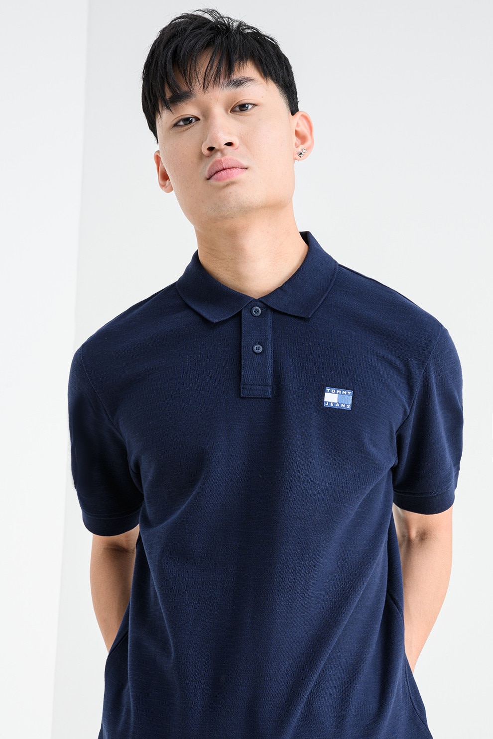 Tommy Jeans, Tricou polo regular fit, Bleumarin, M