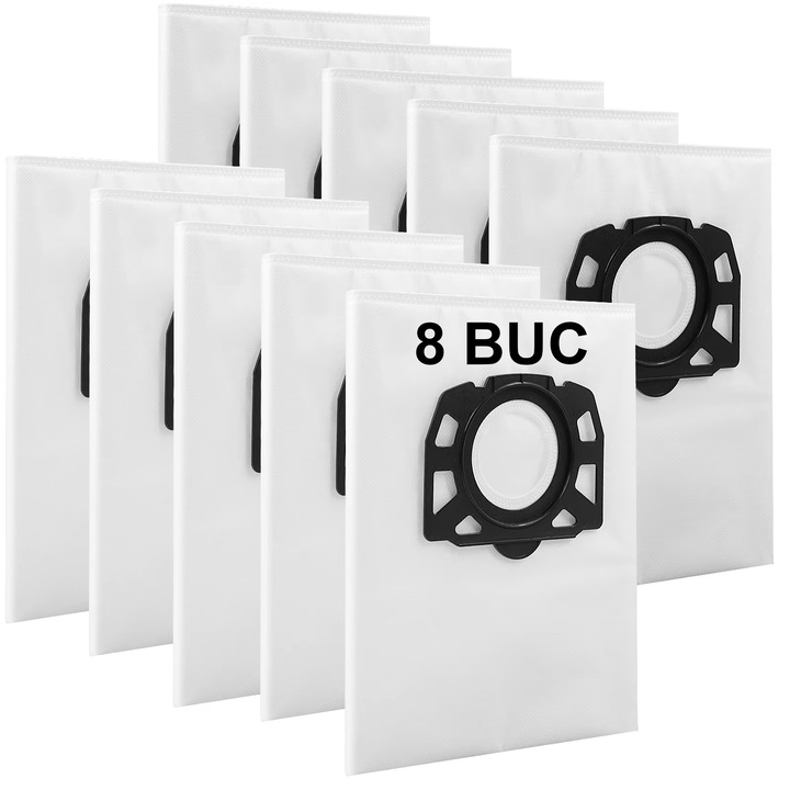 Set 8 saci aspirator pentru KARCHER compatibil cu KFI 357 WD 2-18, WD 2 Plus, WD 3-18, WD 3, WD 3 Battery, KWD 1- KWD 3, SE 4