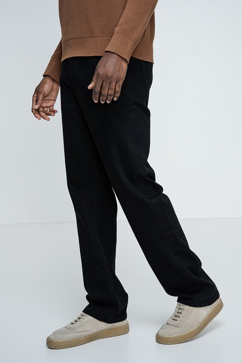 Tommy Jeans, Blugi drepti regular fit Otis, Negru