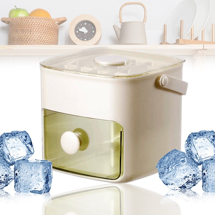 Forma pentru Gheata SELLING DEPOT, cu Capac din Silicon Alimentar Multicolor, Reutilizabila si Flexibila, Ideala pentru Cuburi Mari de Gheata in Whisky, Cocktails, Smoothie-uri sau Sucuri