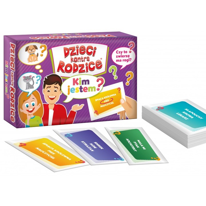 Társasjáték, Kenguru, Gyerekek a szülők ellen. Ki vagyok én?, 2-6 játékos, 7 éves kortól
