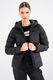 Tommy Jeans, Geaca slim fit cu gluga, Negru