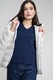 Tommy Jeans, Geaca slim fit cu gluga, Alb, L