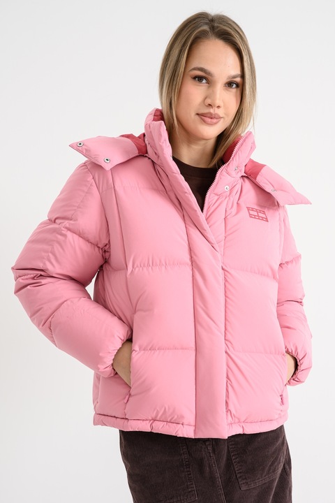 Tommy Jeans, Geaca cu umplutura de puf Alaska, Roz