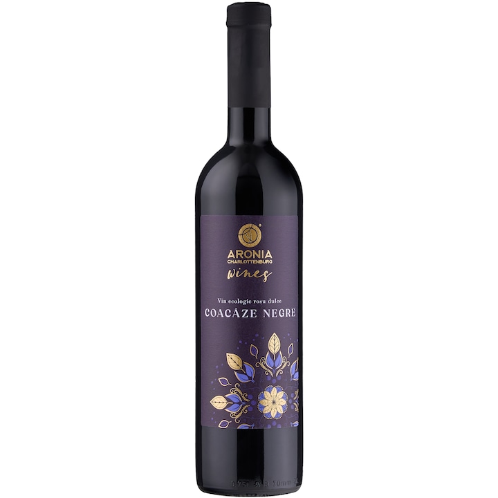 Vin Ecologic Rosu Dulce din Coacaze Negre (750 ml – alc. 13% vol.)
