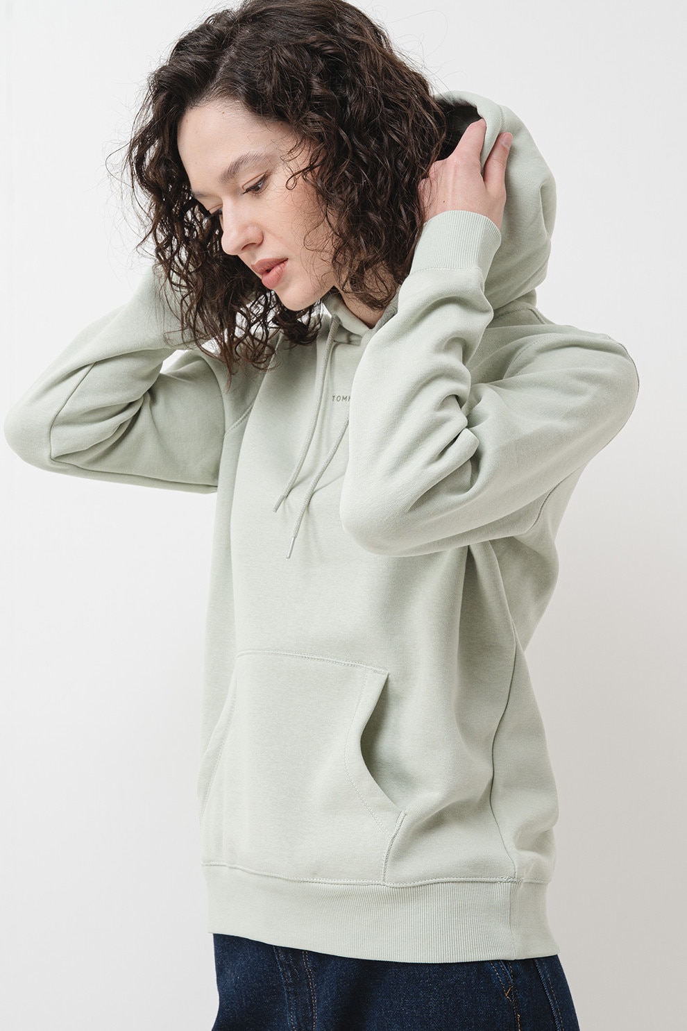 ui♡ Tommy Jeans, Hanorac cu buzunar kangaroo, Roz aprins, L - eMAG.ro