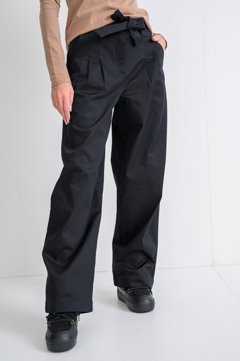 CALVIN KLEIN JEANS, Pantaloni lejeri cu snur de ajustare asortat, Negru