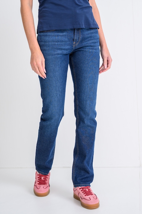 CALVIN KLEIN JEANS, Слим дънки със средновисока талия, Тъмносин