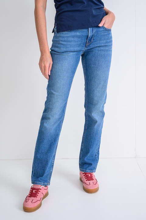 CALVIN KLEIN JEANS, Слим дънки със средновисока талия, Светлосин