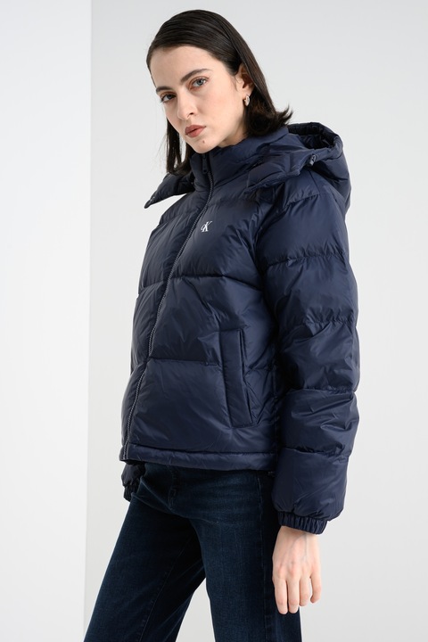 CALVIN KLEIN JEANS, Geaca relaxed fit cu umplutura de puf, Bleumarin, XS