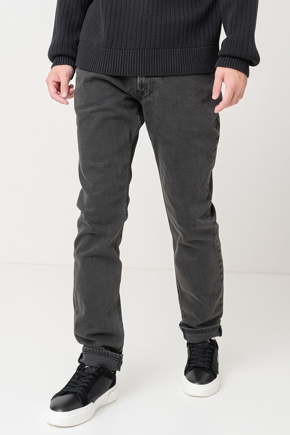 CALVIN KLEIN JEANS, Blugi slim fit, Gri antracit, W36-L32