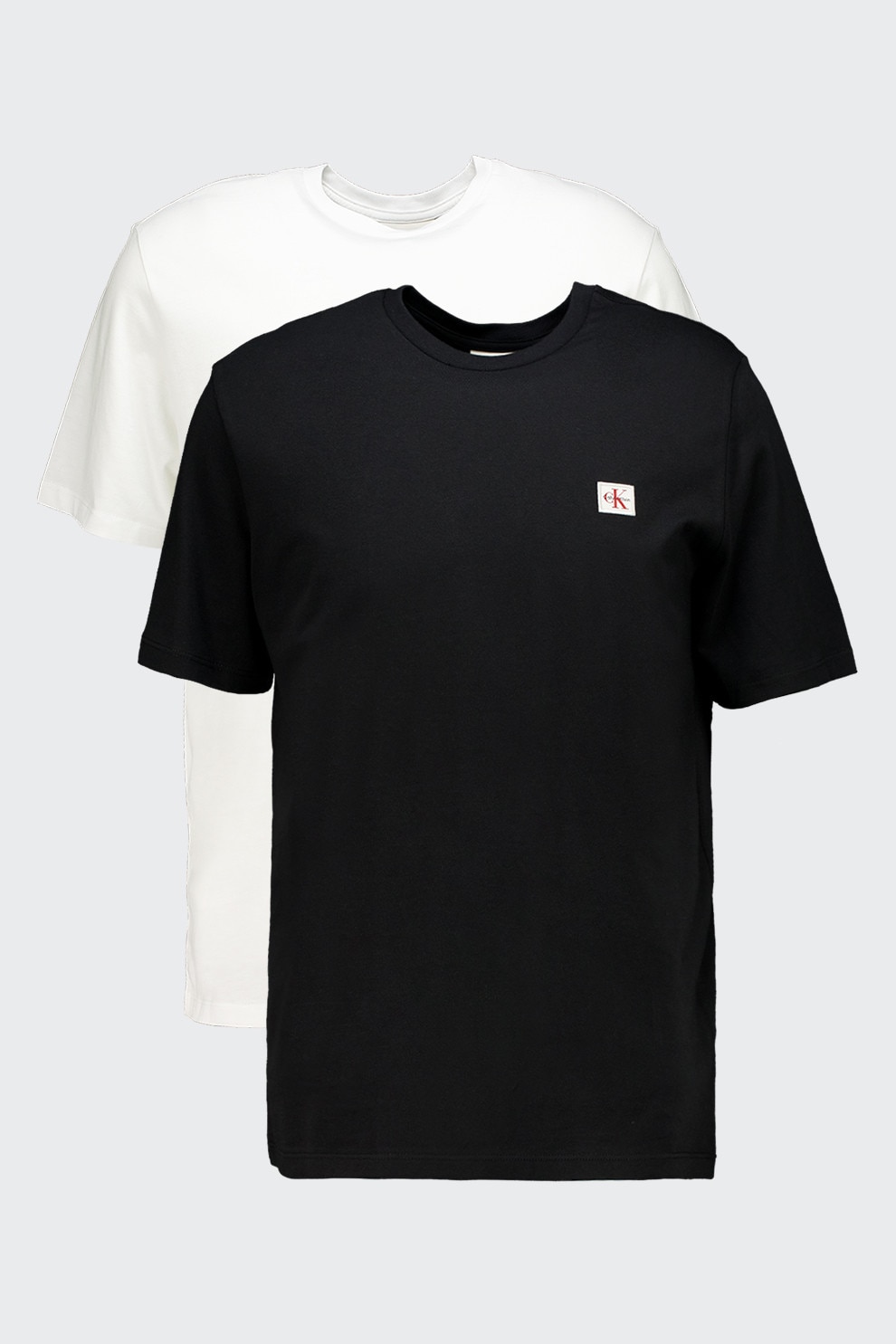 CALVIN KLEIN JEANS, Set de tricouri din bumbac - 2 piese, Alb, Negru, S