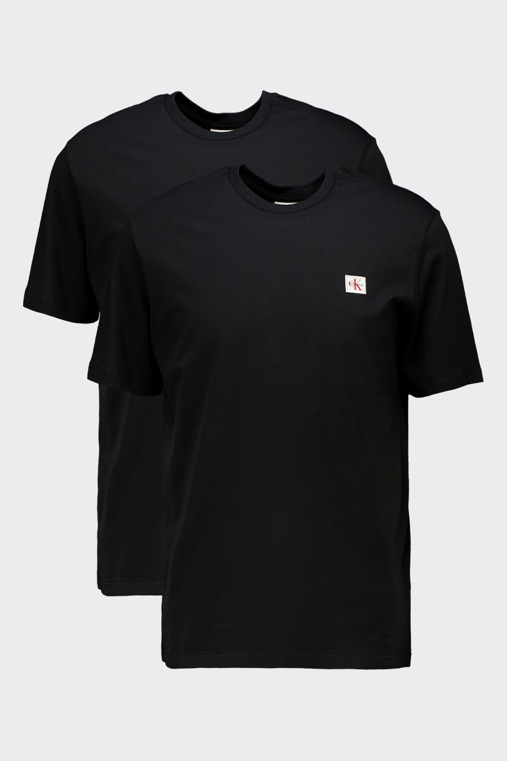 CALVIN KLEIN JEANS, Set de tricouri din bumbac - 2 piese, Negru, S