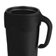 Cana termica cu pai, Mountain Goat, 650 ml, negru