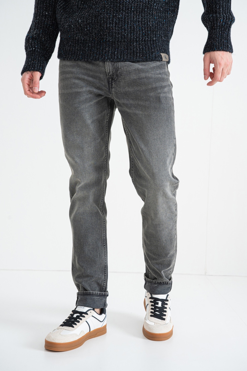 CALVIN KLEIN JEANS, Blugi regular fit, Gri inchis, W33-L32