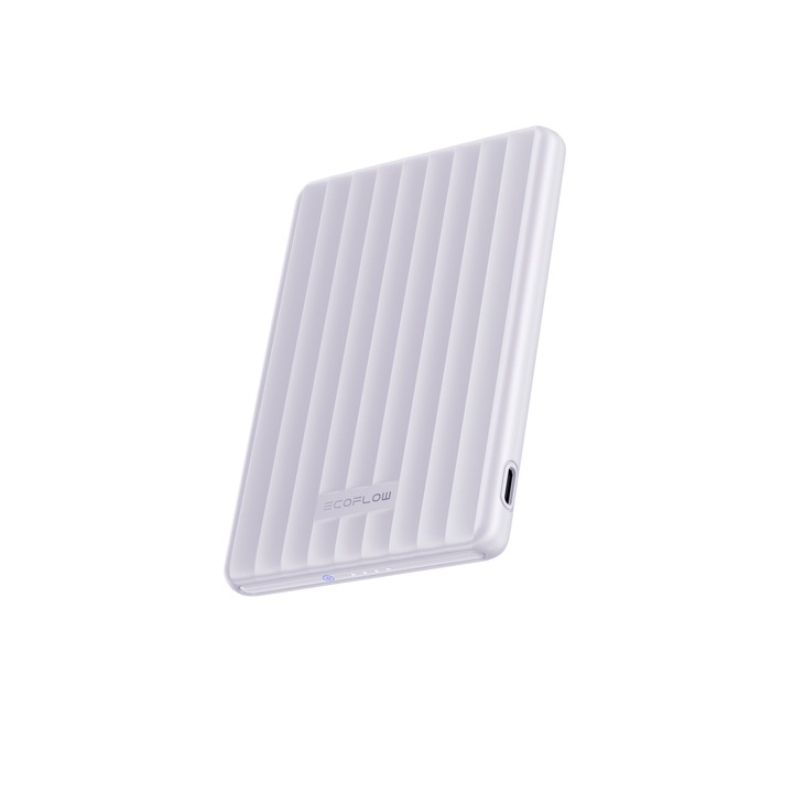 Външна батерия EcoFlow RAPID Mag, 5000 mAh 7.5W, виолетов