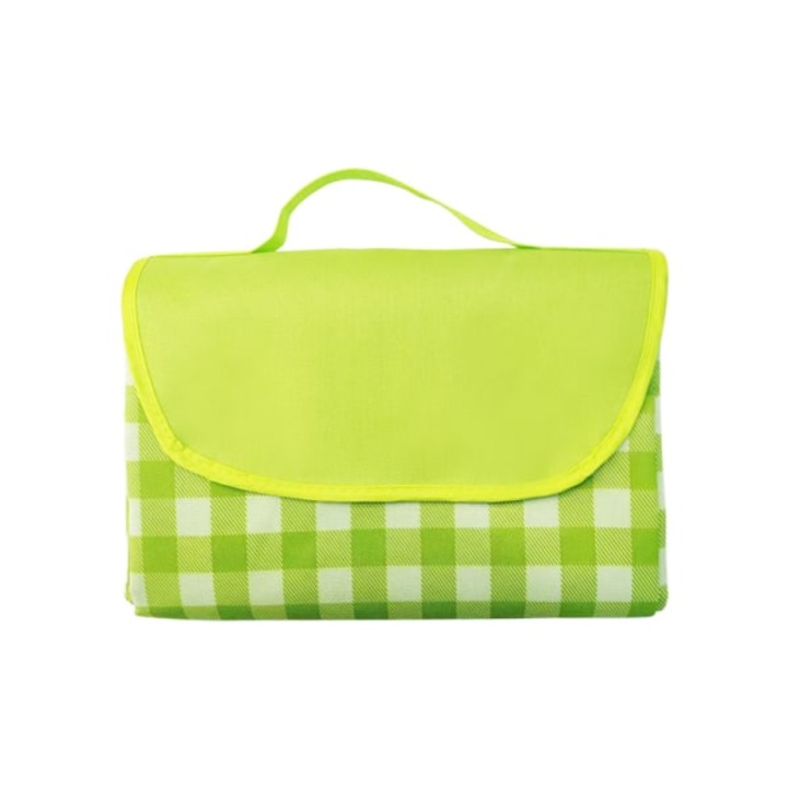 Водоустойчива постелка за пикник, зелено/бяло, 1.5x2м, Oxford 600D