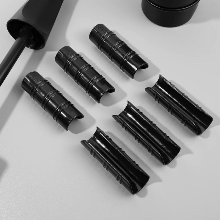 Set 50 cleme pentru tevi, pentru sera, 20 mm, rezistente, negre
