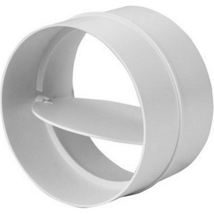 Műanyag csatlakozó visszacsapó szeleppel szellőzőcsőhöz, 100 mm