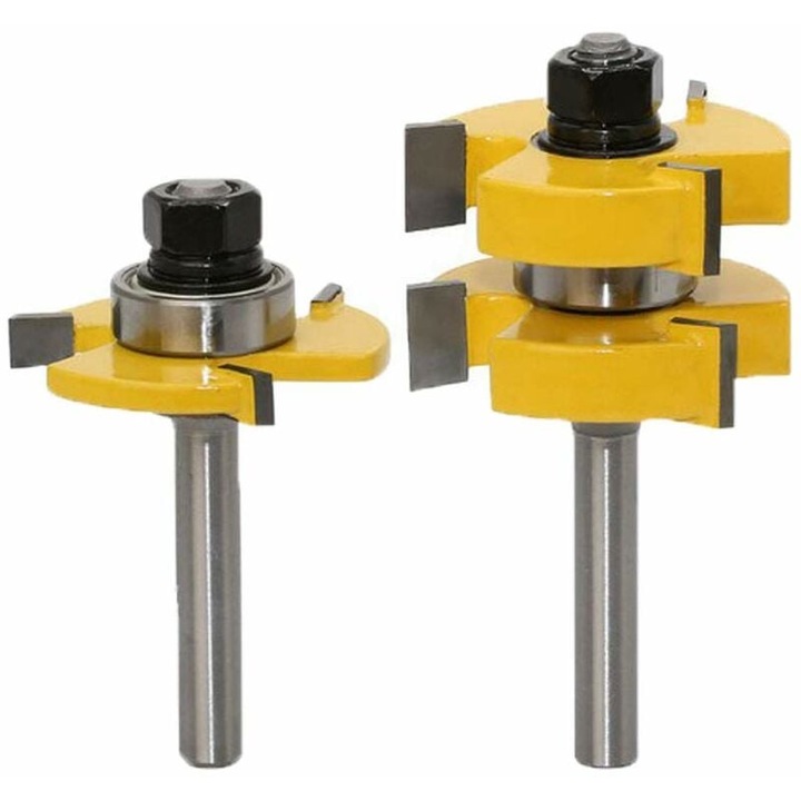 Set de freze pentru imbinari 8 mm, lungime taiere 1-1/4 inch, echipamente pentru atelier