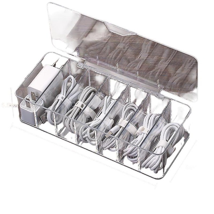 Cutie din plastic pentru cabluri, Transparent