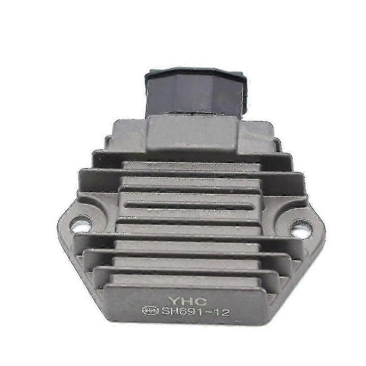 Regulator tensiune motocicleta, 12V SH691-12, metal, compatibil cu Honda CBR900, CBR600, CBR250, CB400, VT250