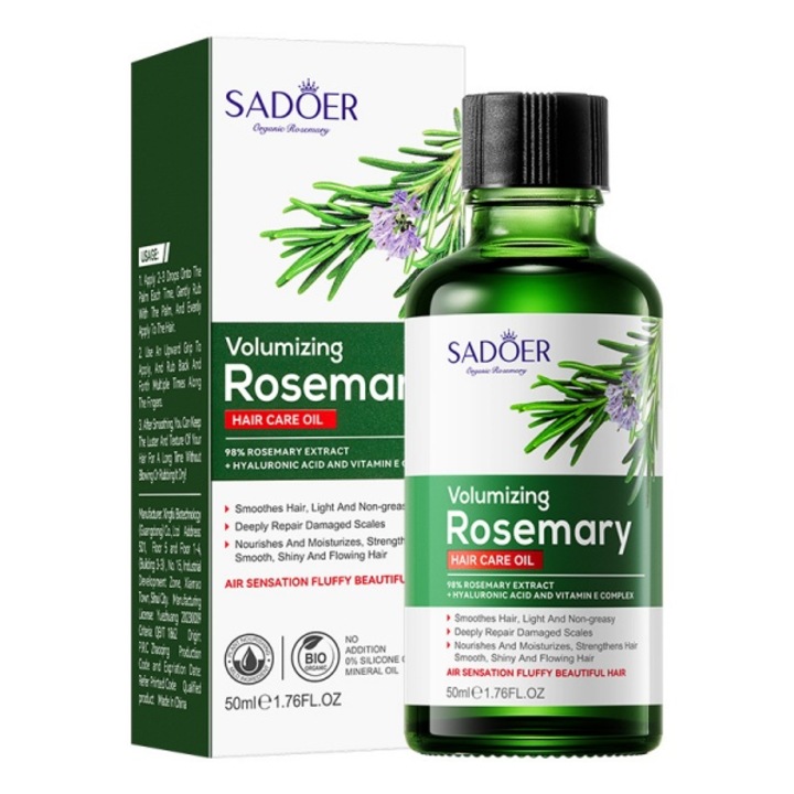 Ulei de protectie pentru par cu rozmarin, contine biotina si keratina, repara parul, previne caderea parului, hraneste parul fragil, 50 ml