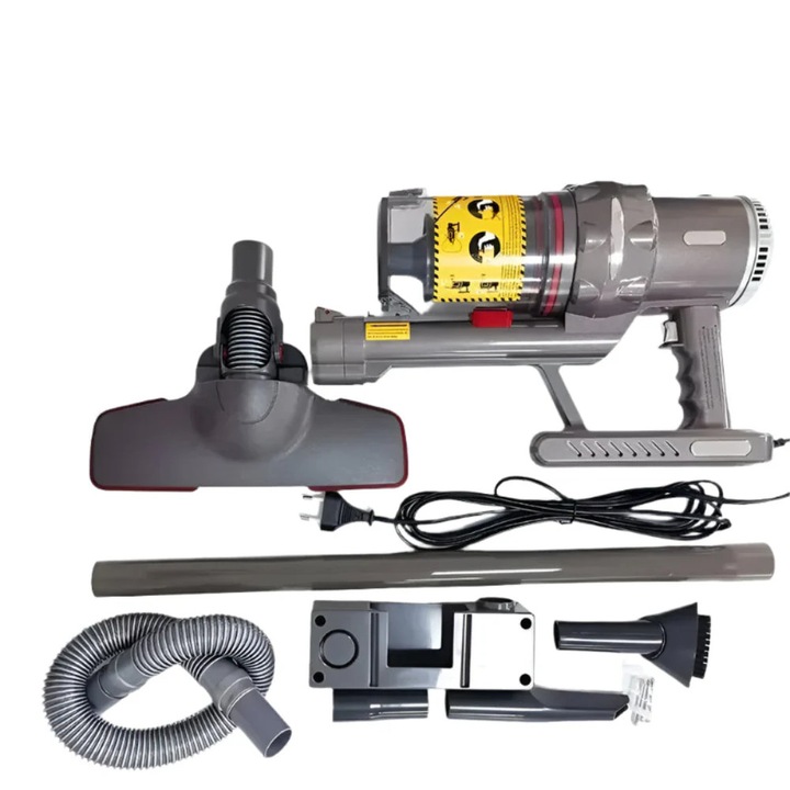 Kézi porszívó, 24000Pa szívóteljesítmény, 600W, 3 üzemmód, 1,1 literes portartály, V13S - ezüst színű zsinórral