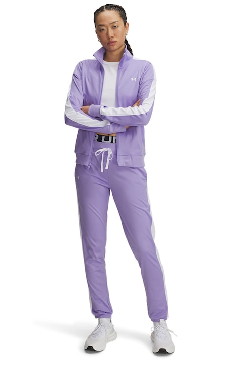 Under Armour, Trening cu fermoar Tricot, Alb, Lila, L