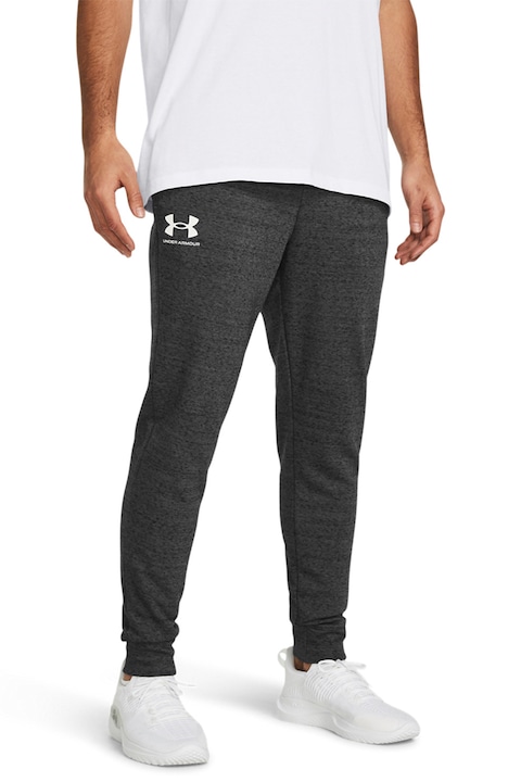 Under Armour, Pantaloni conici pentru antrenament Rival, Gri inchis melange