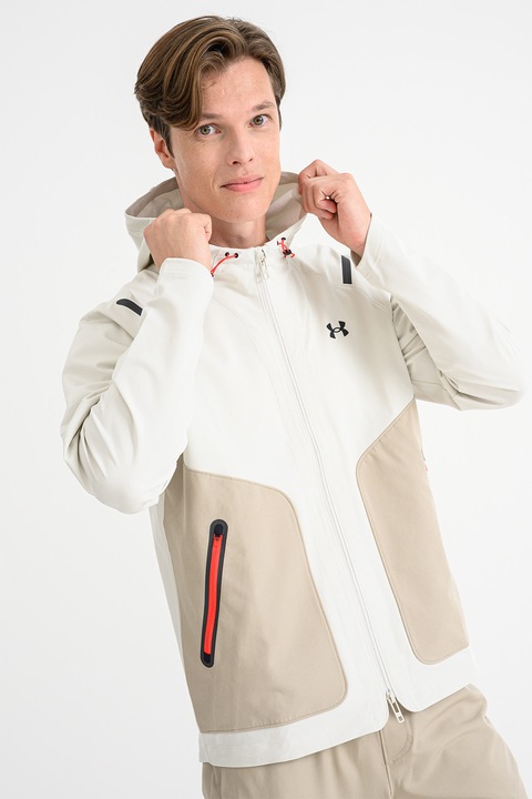 Under Armour, Jacheta pentru antrenament Unstoppable, Kaki/Crem